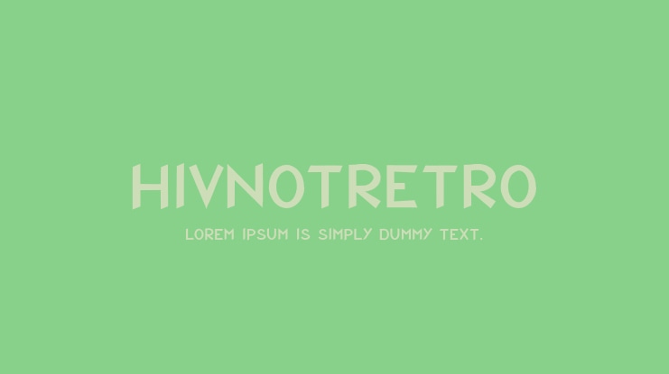 HIVNotRetro Font