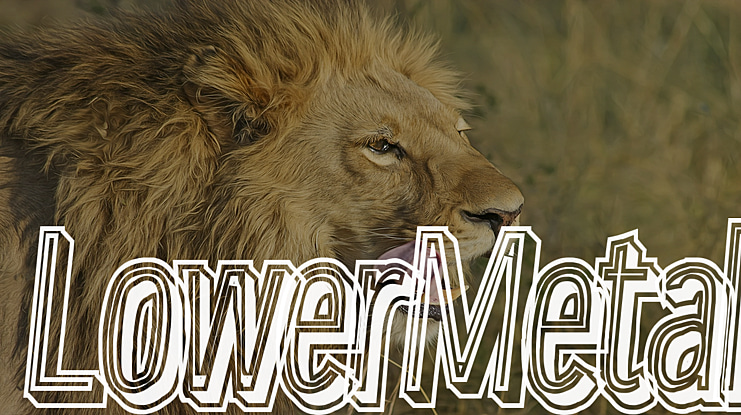 Lower Metal Font