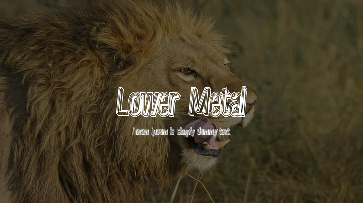 Lower Metal Font