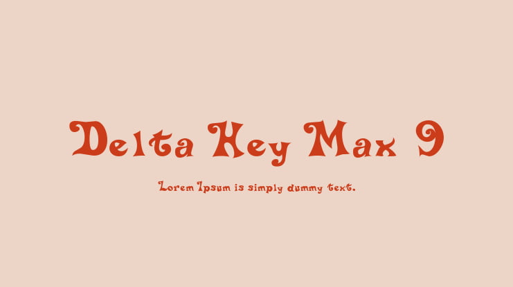 Delta Hey Max 9 Font