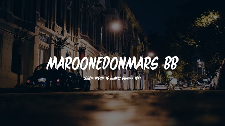 MaroonedOnMars BB Font