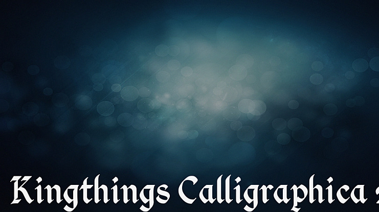 Kingthings Calligraphica 2 Font Family