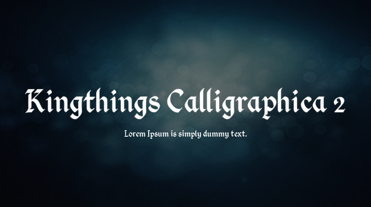 Kingthings Calligraphica 2 Font Family
