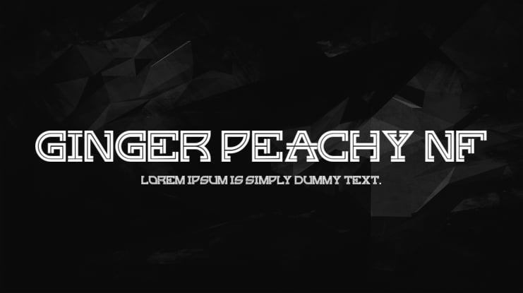 Ginger Peachy NF Font