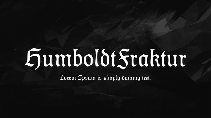 HumboldtFraktur Font Family