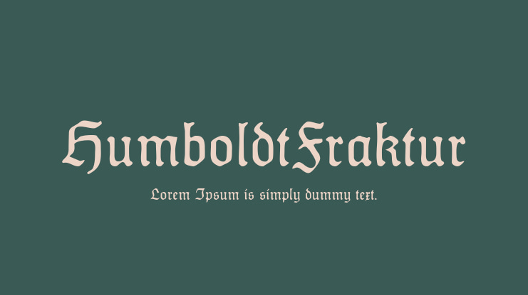 HumboldtFraktur Font Family