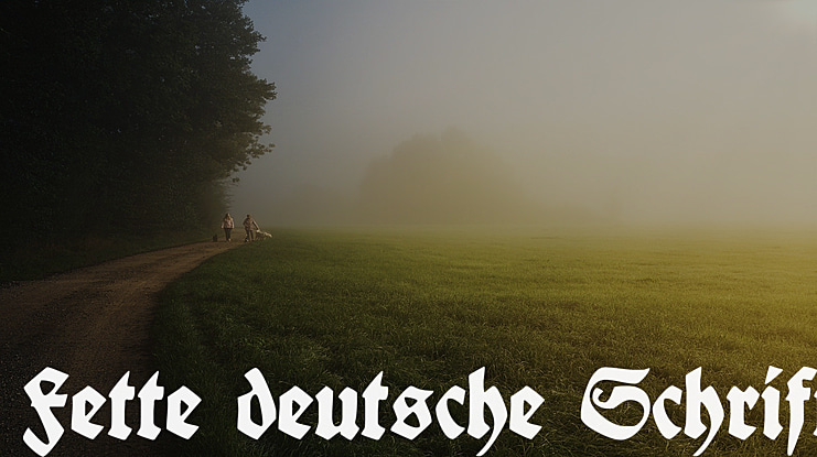 Fette deutsche Schrift Font