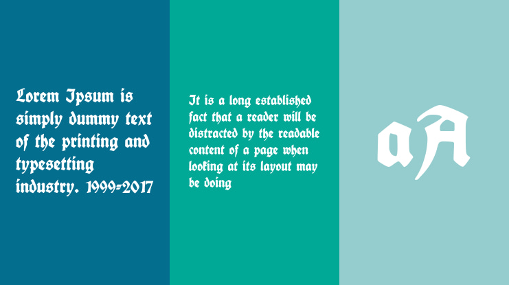 Fette deutsche Schrift Font