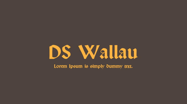 DS Wallau Font Family