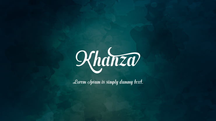 Khanza Font