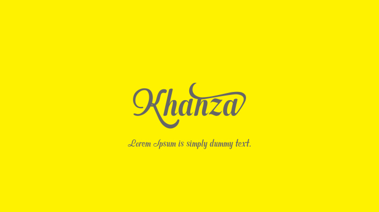 Khanza Font