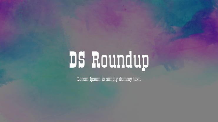 DS Roundup Font Family