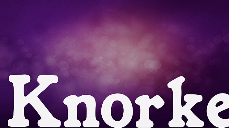 Knorke Font