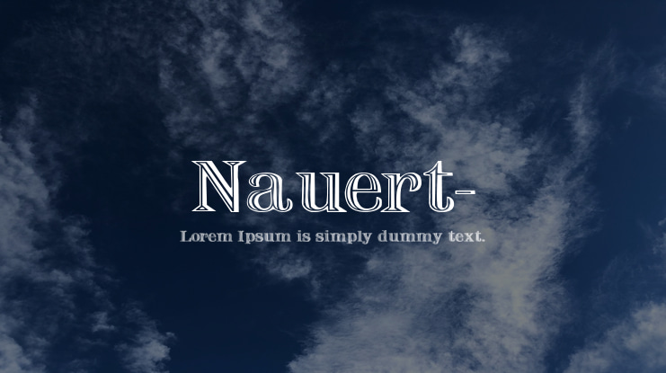 Nauert- Font Family