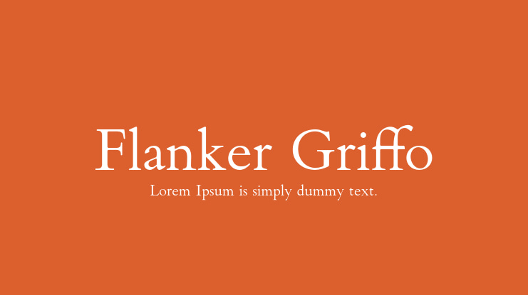 Flanker Griffo Font Family