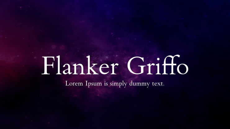 Flanker Griffo Font Family