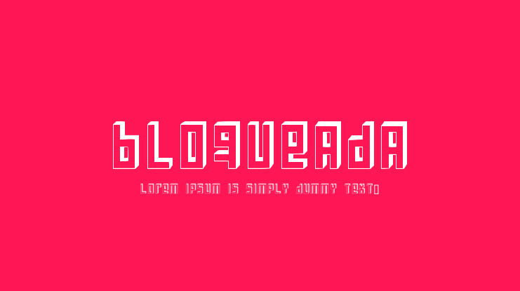 Bloqueada Font