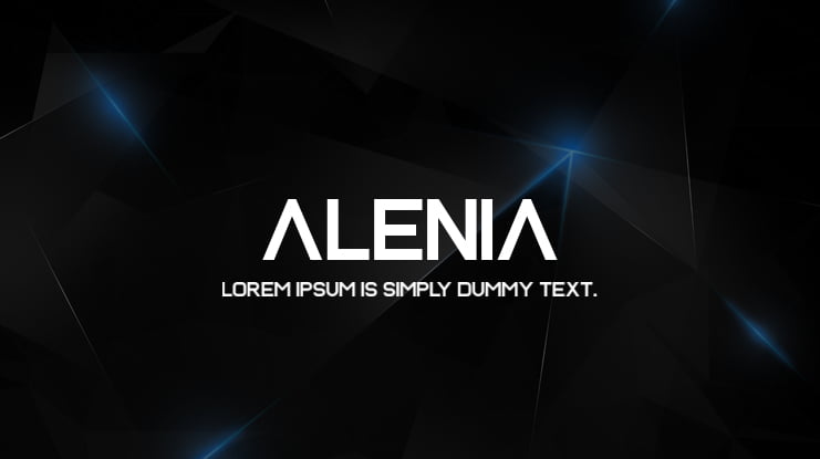 Alenia Font