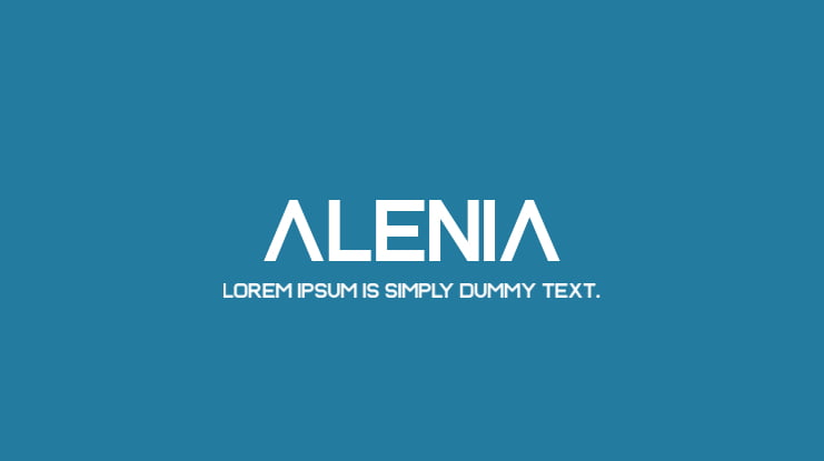 Alenia Font