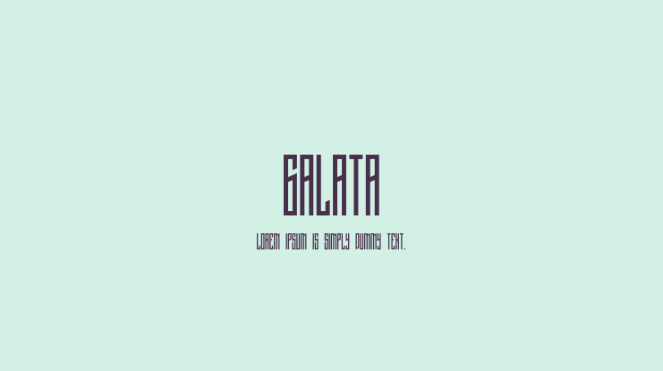 Galata Font Family