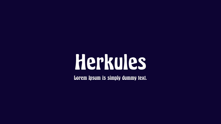 Herkules Font Family