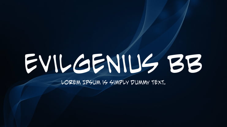 EvilGenius BB Font Family