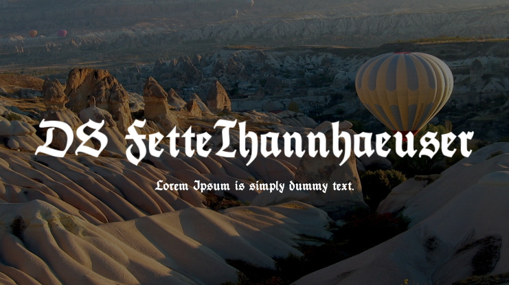 DS FetteThannhaeuser Font