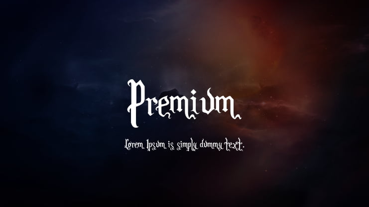 Premium Font Family