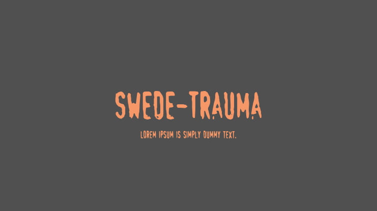 Swede-Trauma Font