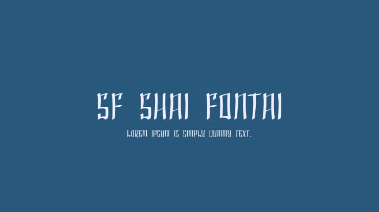 SF Shai Fontai Font Family