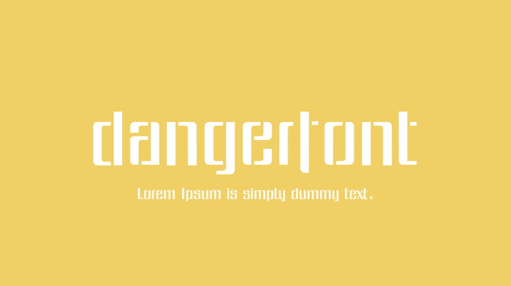 dangerfont Font