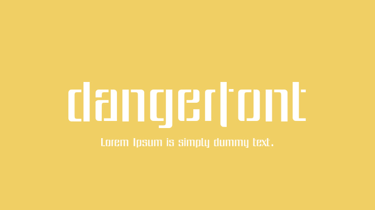 dangerfont Font
