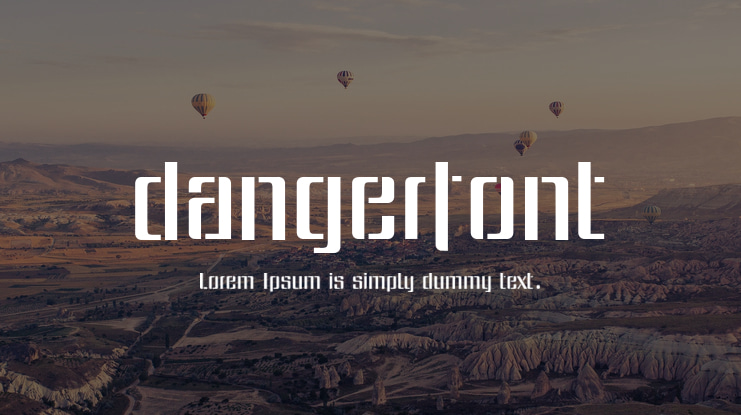 dangerfont Font