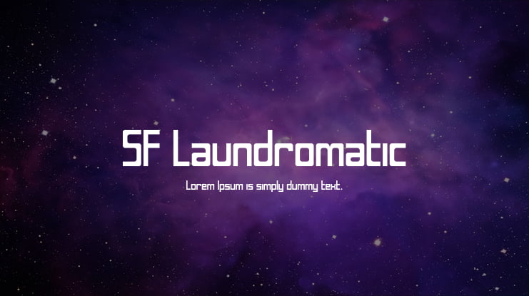 SF Laundromatic Font Family