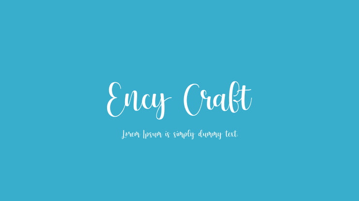 Ency Craft Font