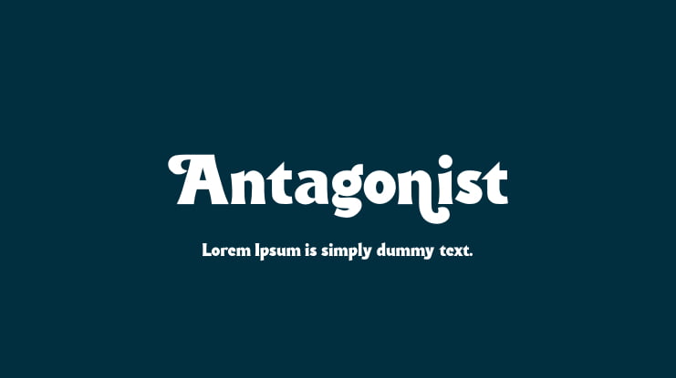 Antagonist Font