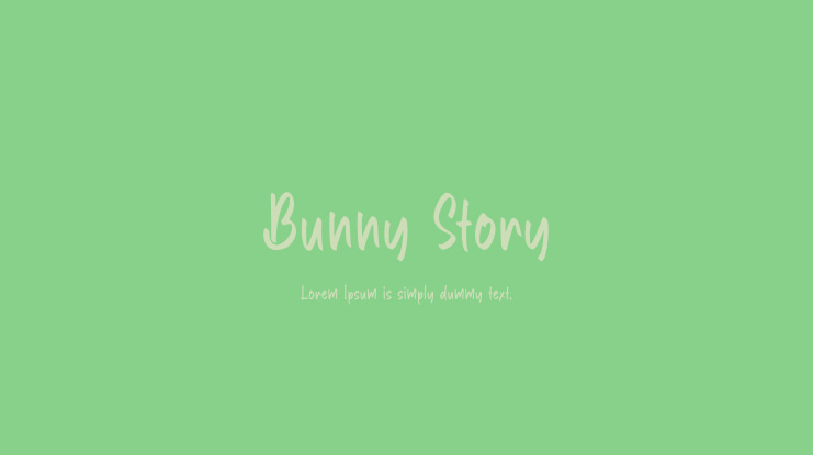 Bunny Story Font