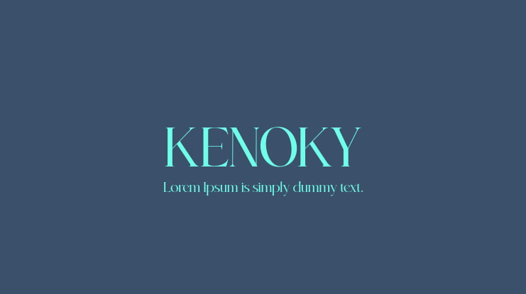 KENOKY Font