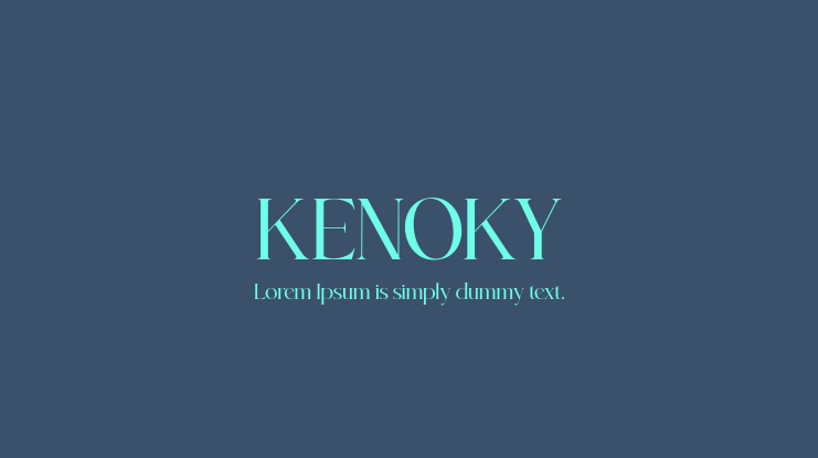 KENOKY Font