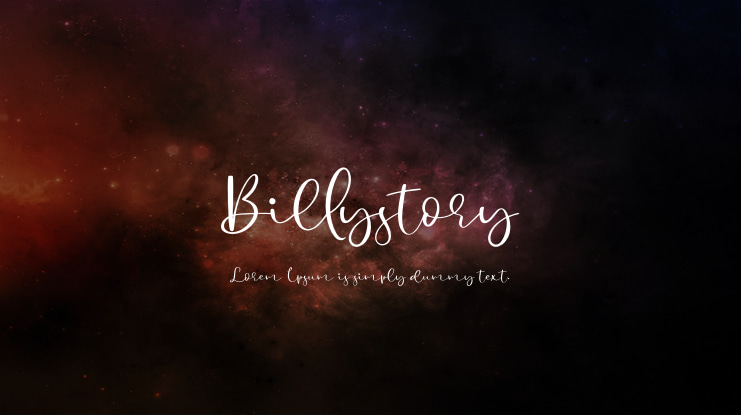 Billystory Font