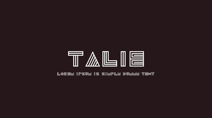 Talie Font