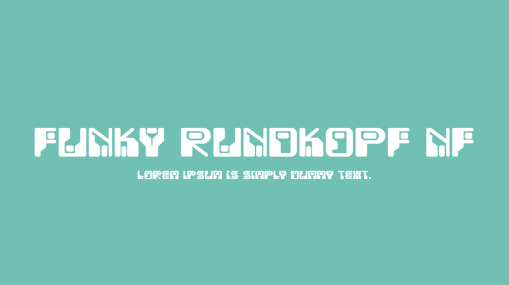 Funky Rundkopf NF Font Family