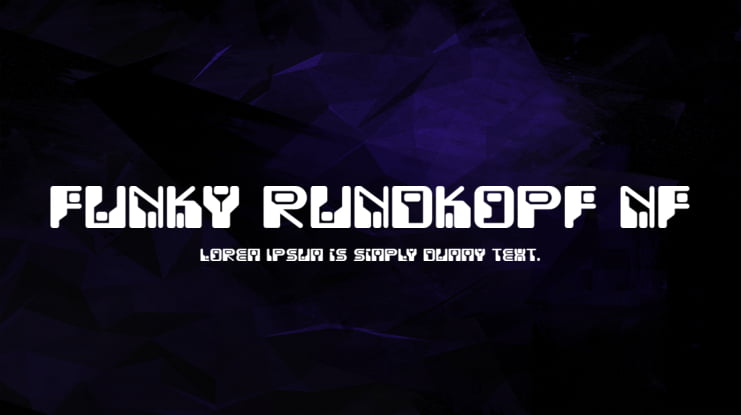 Funky Rundkopf NF Font Family