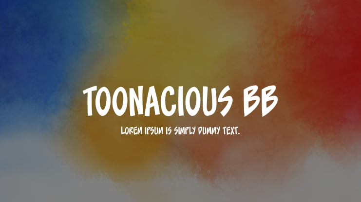Toonacious BB Font Family