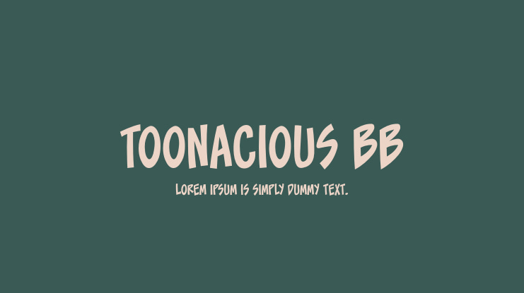 Toonacious BB Font Family