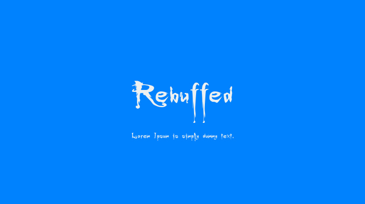 Rebuffed Font