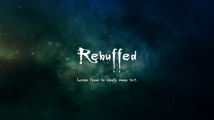 Rebuffed Font