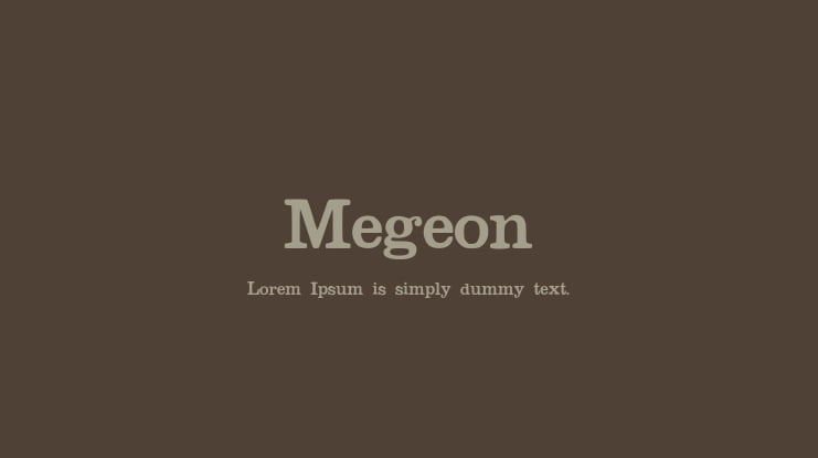 Megeon Font
