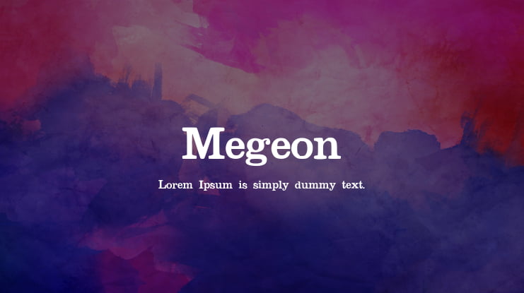 Megeon Font