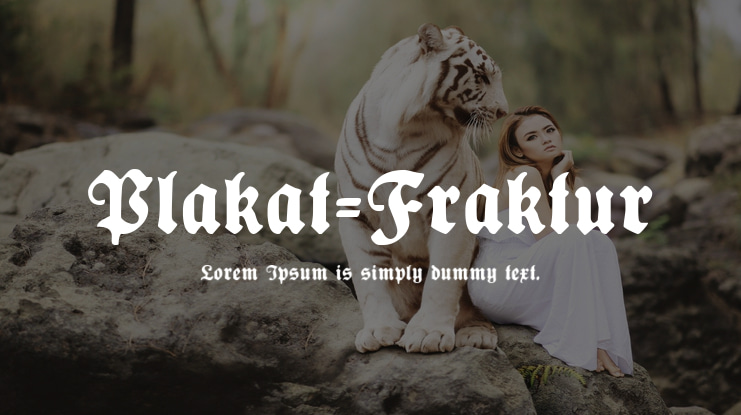 Plakat-Fraktur Font